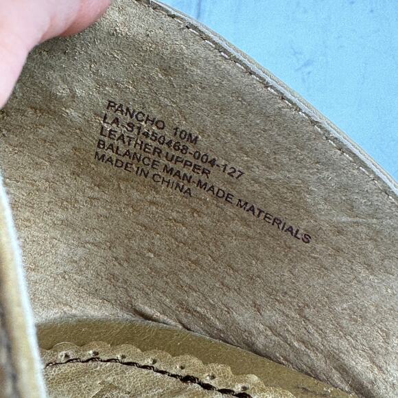 Anthropologie Latigo Colorful Leather Southwestern Pancho Wedge Sandal Size 10 - Picture 14 of 14